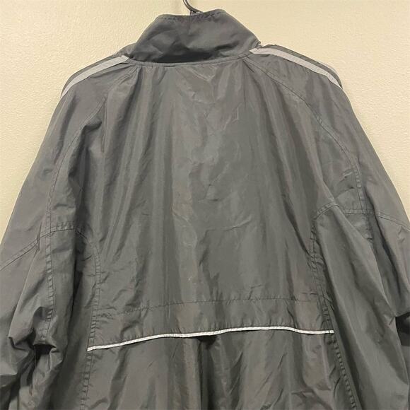 VTG Starter Men's XL Black Striped Windbreaker Jacket Full Zip Casual - Picture 9 of 9